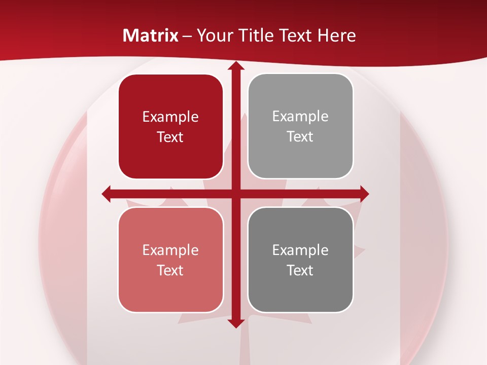 A Button With A Canadian Flag On It PowerPoint Template