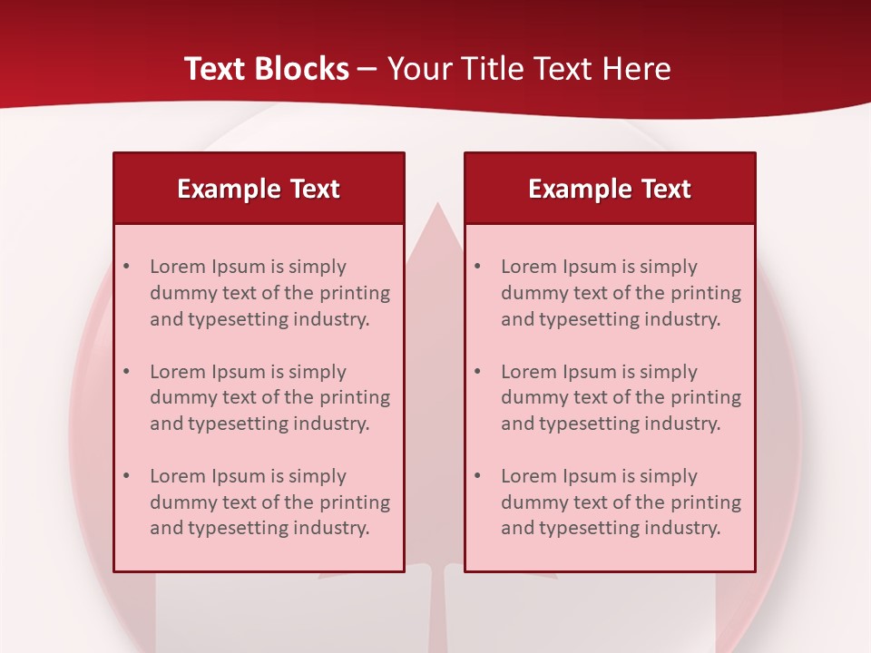 A Button With A Canadian Flag On It PowerPoint Template