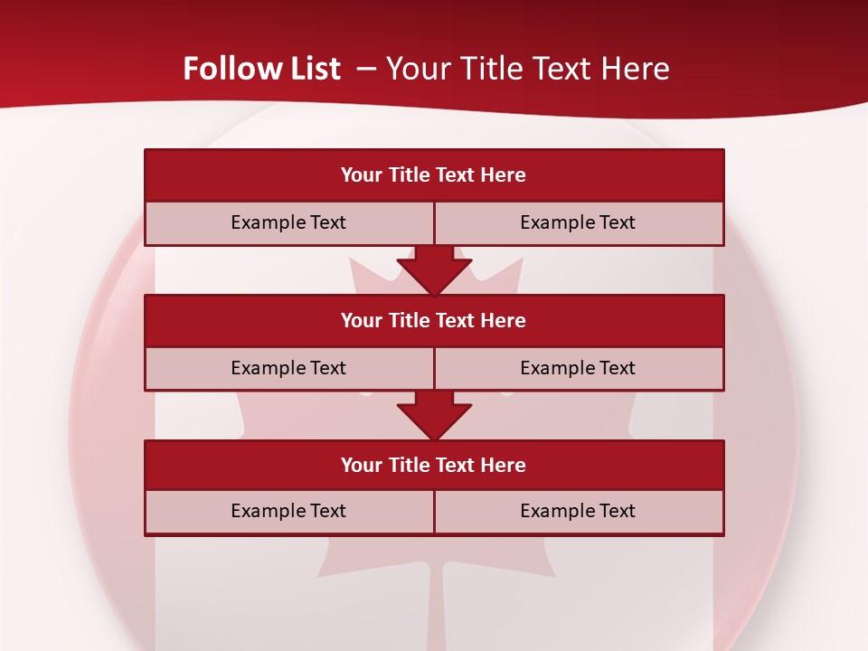 A Button With A Canadian Flag On It PowerPoint Template