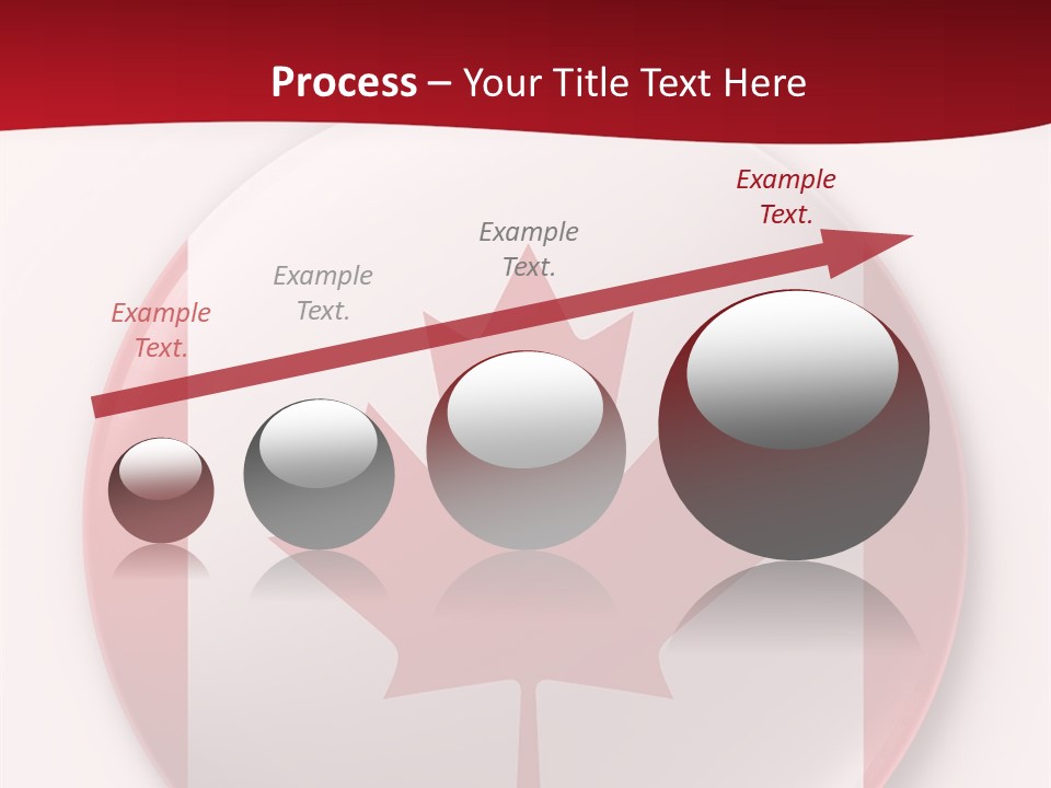 A Button With A Canadian Flag On It PowerPoint Template