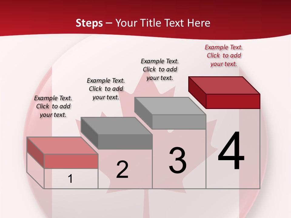 A Button With A Canadian Flag On It PowerPoint Template