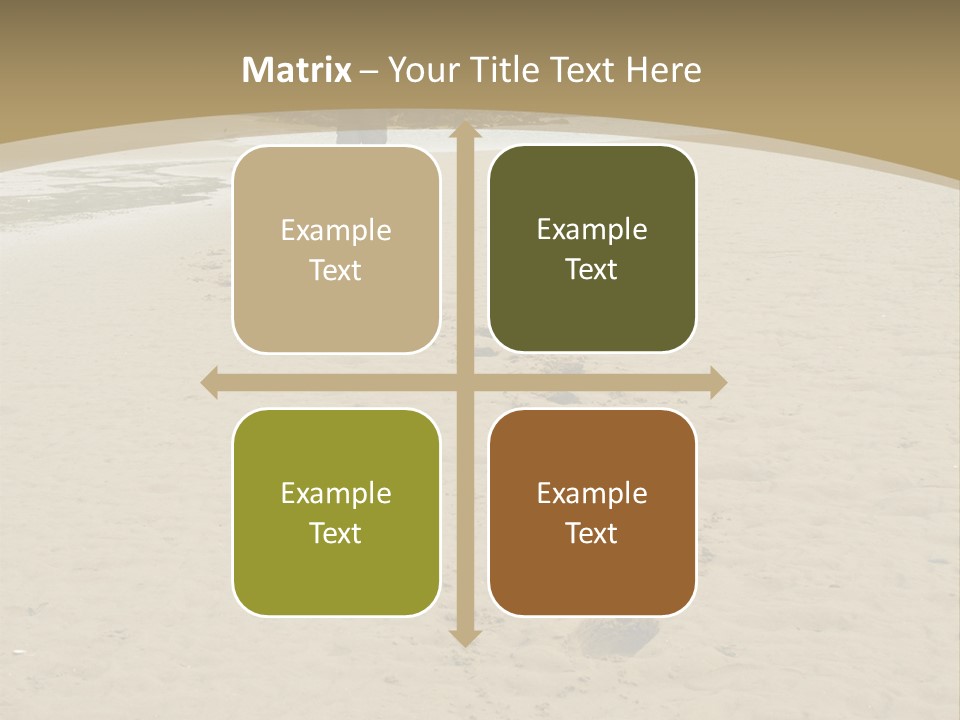 A Person Standing On A Beach With Footprints In The Sand PowerPoint Template