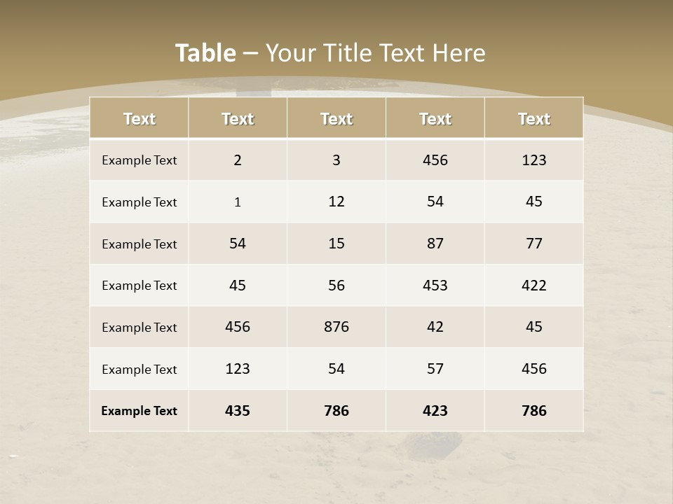 A Person Standing On A Beach With Footprints In The Sand PowerPoint Template