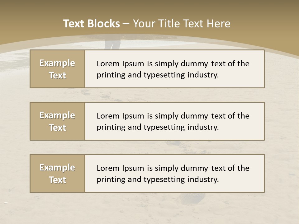 A Person Standing On A Beach With Footprints In The Sand PowerPoint Template