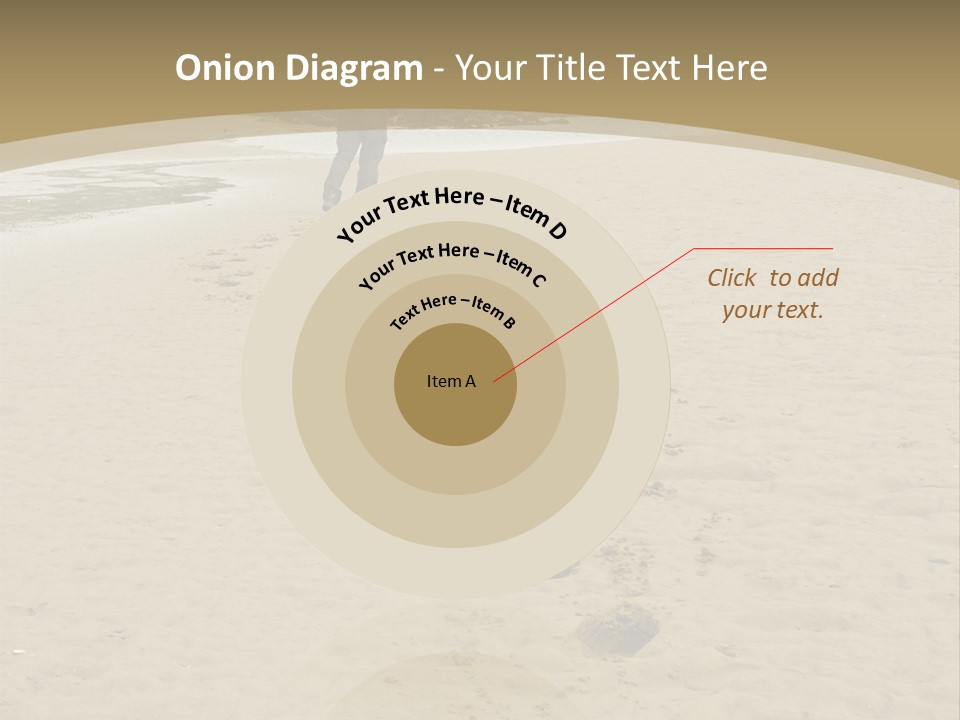 A Person Standing On A Beach With Footprints In The Sand PowerPoint Template