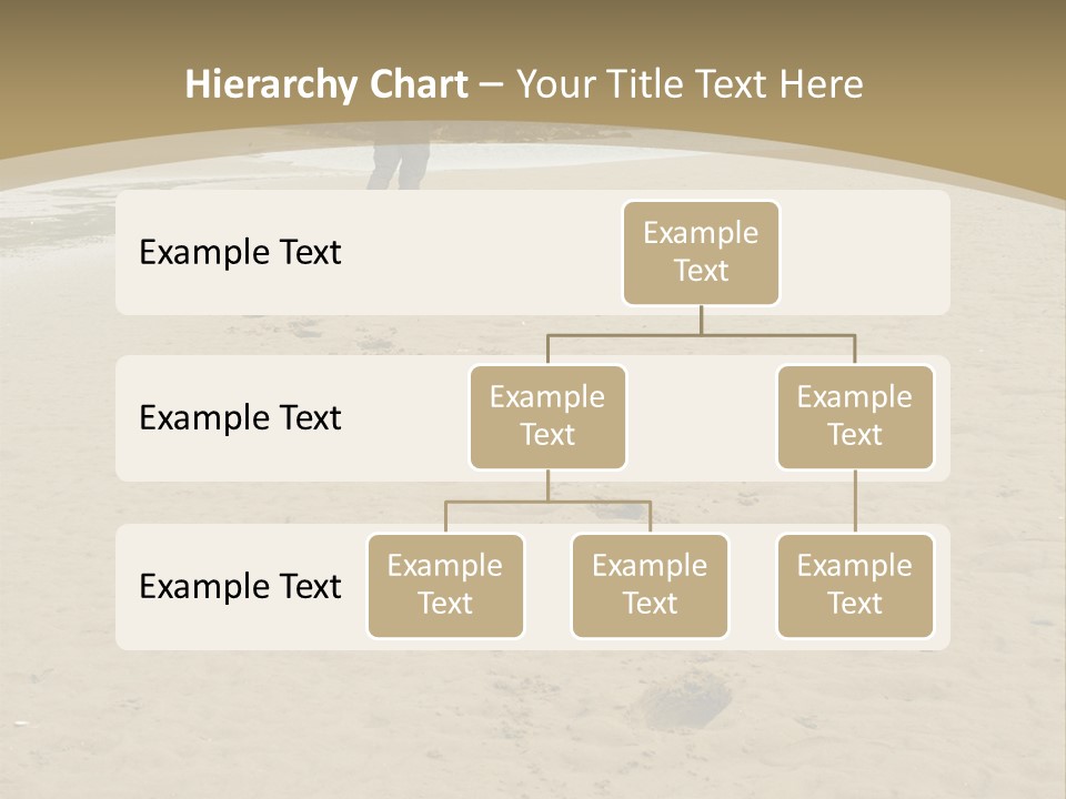 A Person Standing On A Beach With Footprints In The Sand PowerPoint Template