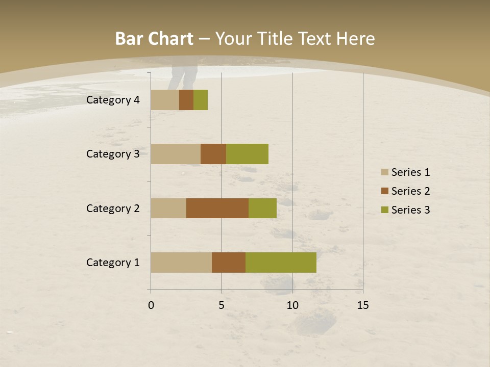 A Person Standing On A Beach With Footprints In The Sand PowerPoint Template