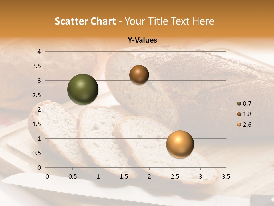 A Loaf Of Bread Sitting On Top Of A Cutting Board PowerPoint Template