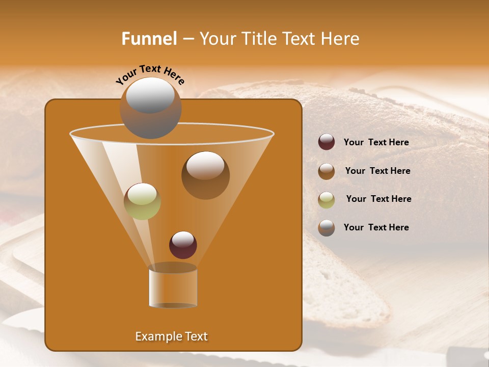 A Loaf Of Bread Sitting On Top Of A Cutting Board PowerPoint Template