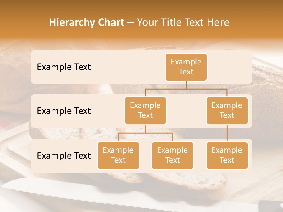 A Loaf Of Bread Sitting On Top Of A Cutting Board PowerPoint Template
