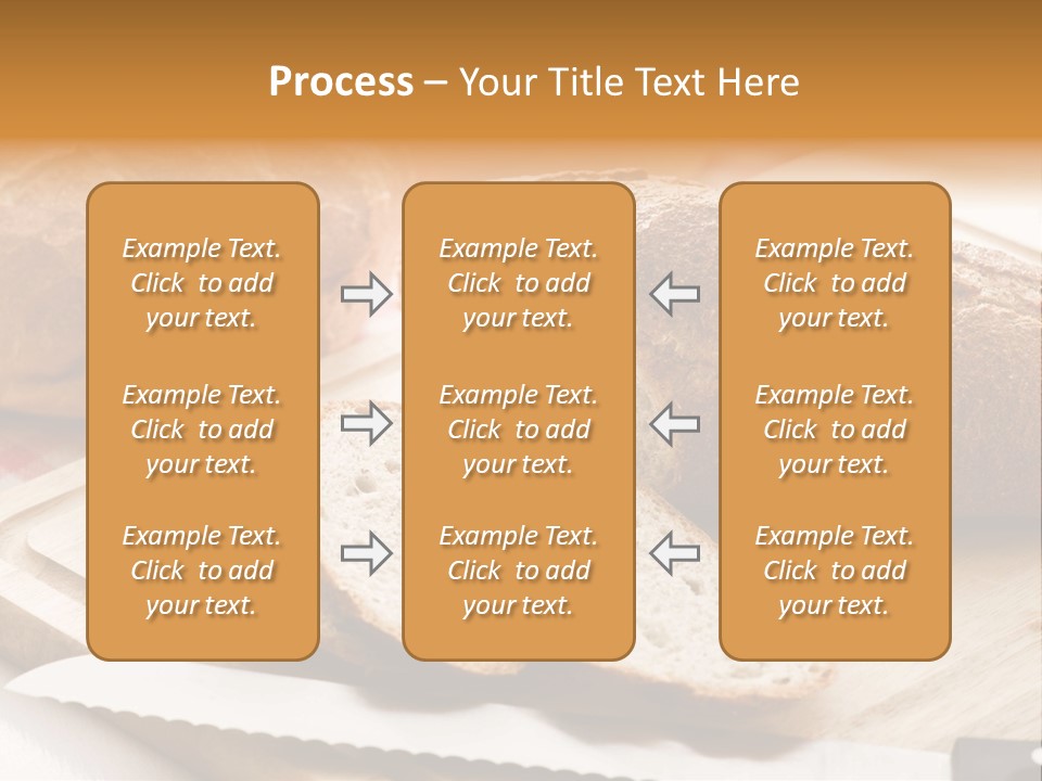 A Loaf Of Bread Sitting On Top Of A Cutting Board PowerPoint Template