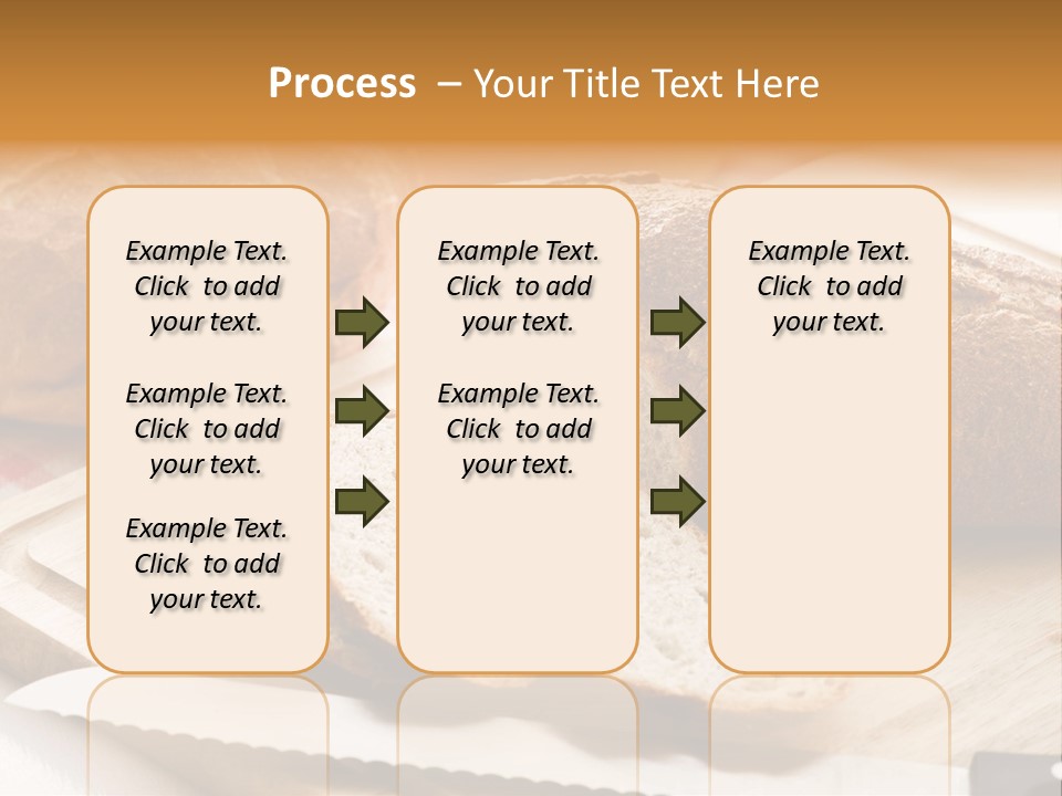 A Loaf Of Bread Sitting On Top Of A Cutting Board PowerPoint Template