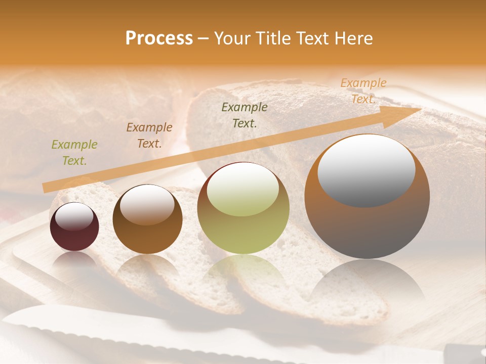 A Loaf Of Bread Sitting On Top Of A Cutting Board PowerPoint Template