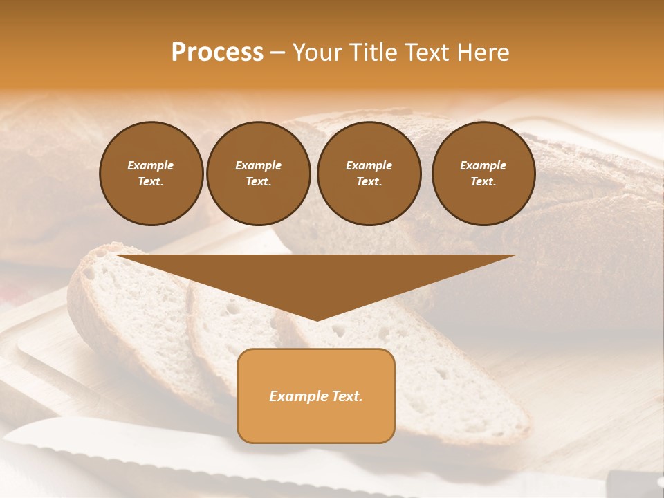 A Loaf Of Bread Sitting On Top Of A Cutting Board PowerPoint Template