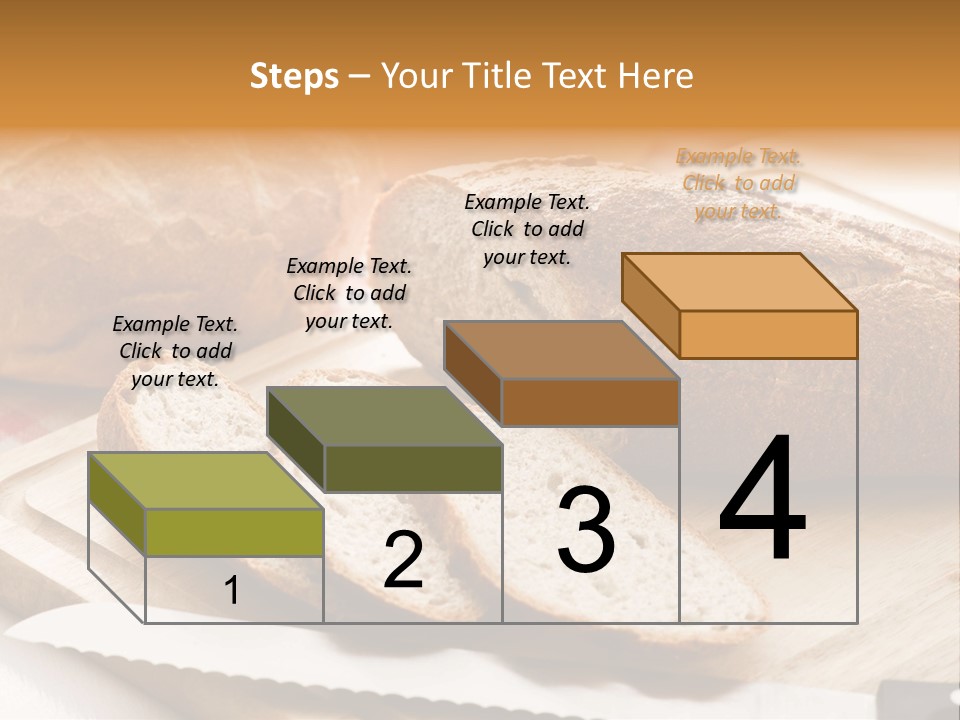 A Loaf Of Bread Sitting On Top Of A Cutting Board PowerPoint Template