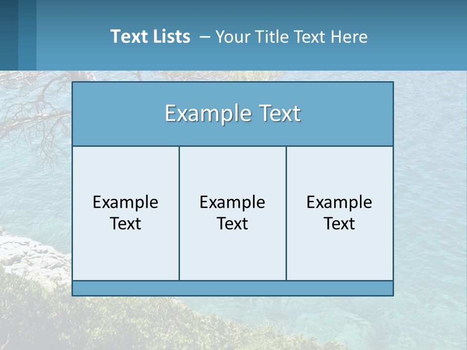 A Body Of Water With A Tree In The Foreground PowerPoint Template