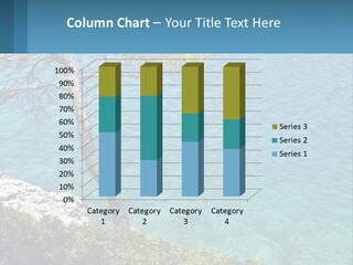 A Body Of Water With A Tree In The Foreground PowerPoint Template