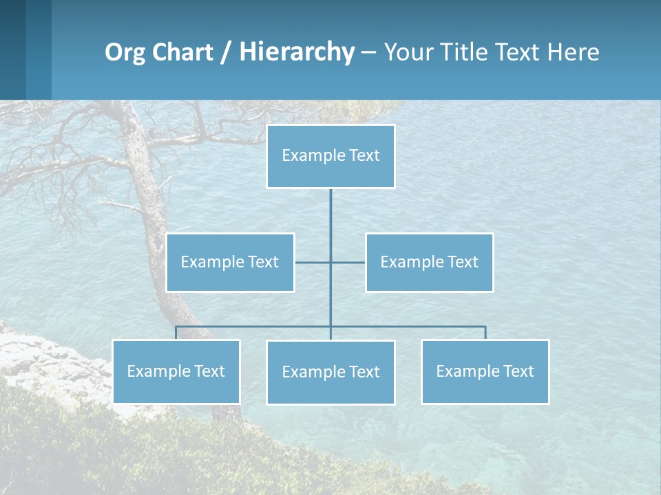 A Body Of Water With A Tree In The Foreground PowerPoint Template