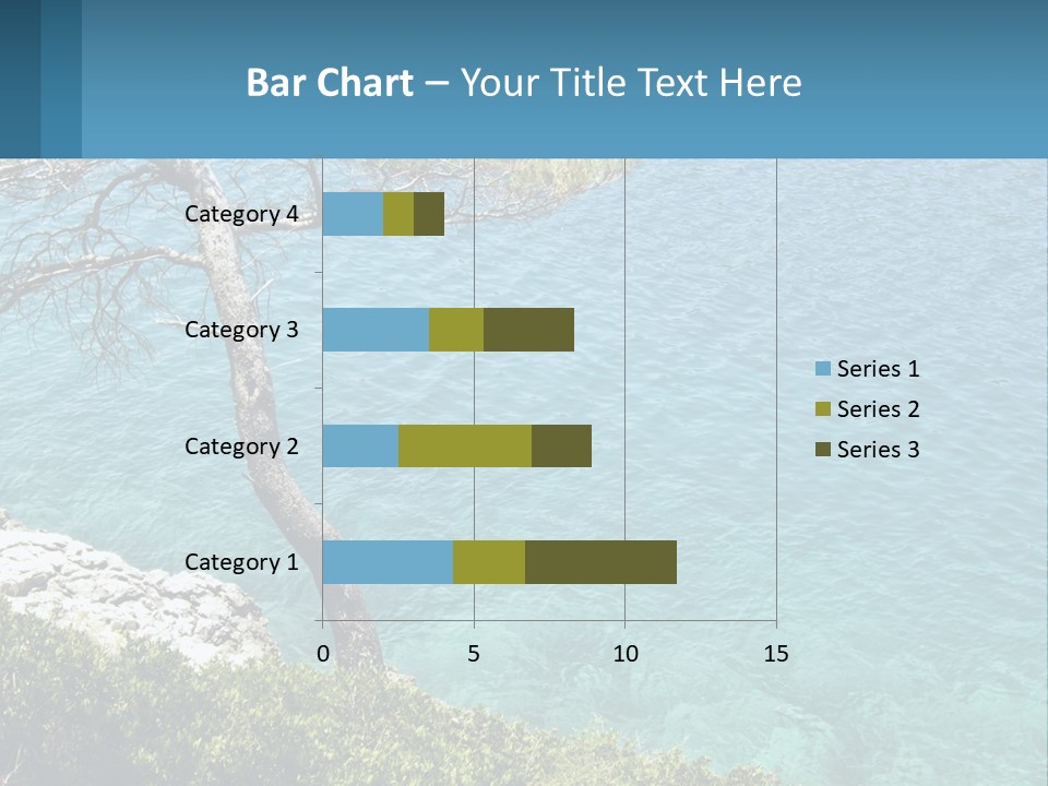 A Body Of Water With A Tree In The Foreground PowerPoint Template