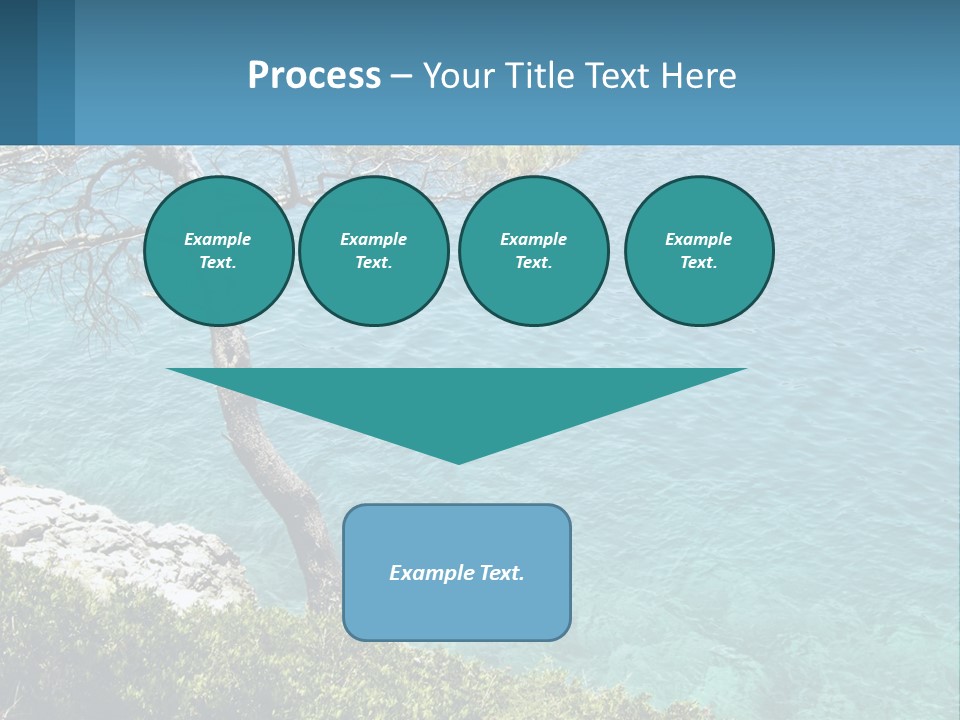 A Body Of Water With A Tree In The Foreground PowerPoint Template