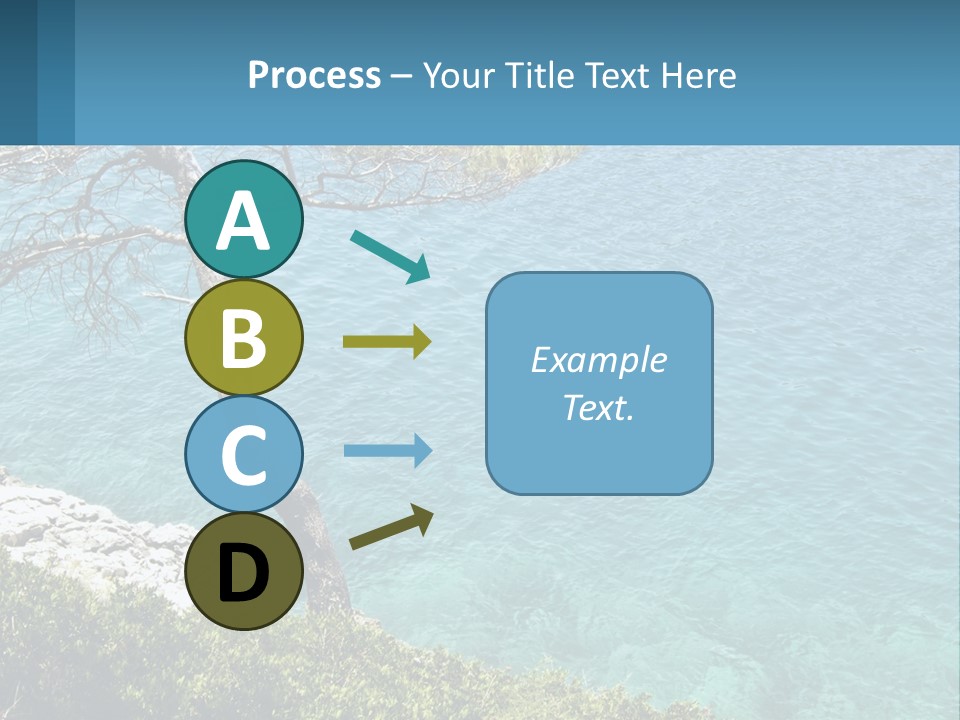 A Body Of Water With A Tree In The Foreground PowerPoint Template
