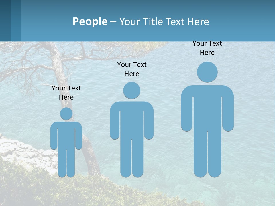 A Body Of Water With A Tree In The Foreground PowerPoint Template