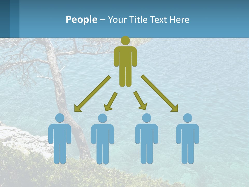 A Body Of Water With A Tree In The Foreground PowerPoint Template