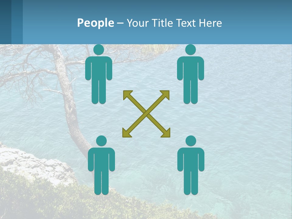 A Body Of Water With A Tree In The Foreground PowerPoint Template