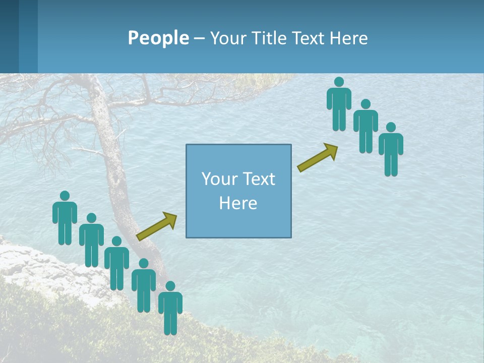A Body Of Water With A Tree In The Foreground PowerPoint Template