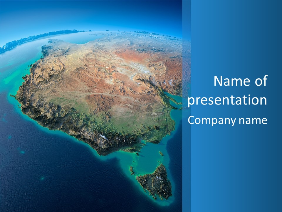 A Map Of The World With The Name Of The Country PowerPoint Template