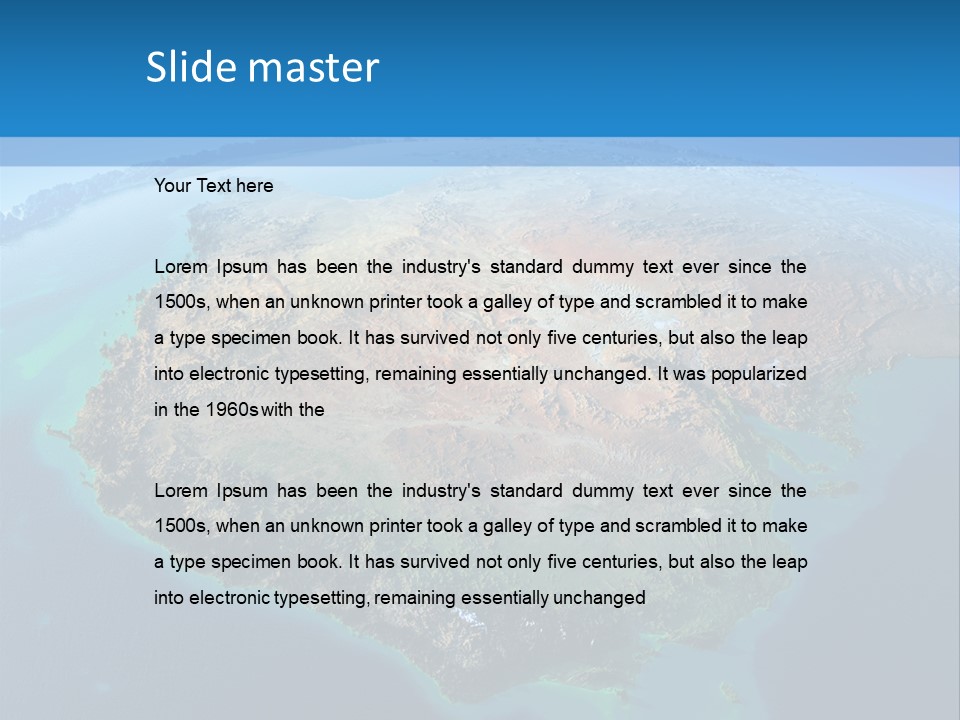 A Map Of The World With The Name Of The Country PowerPoint Template