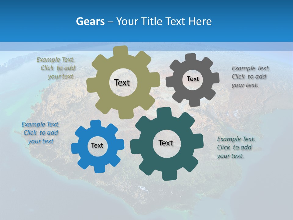 A Map Of The World With The Name Of The Country PowerPoint Template