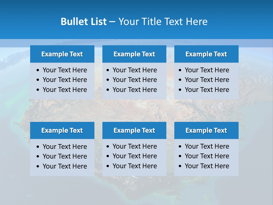 A Map Of The World With The Name Of The Country PowerPoint Template