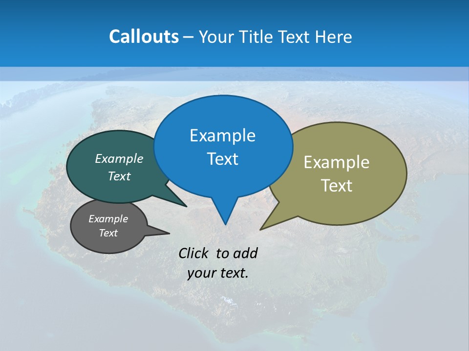 A Map Of The World With The Name Of The Country PowerPoint Template