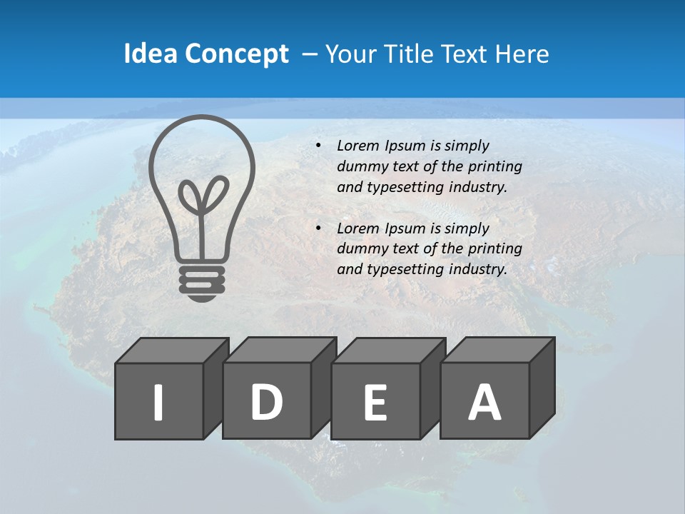 A Map Of The World With The Name Of The Country PowerPoint Template