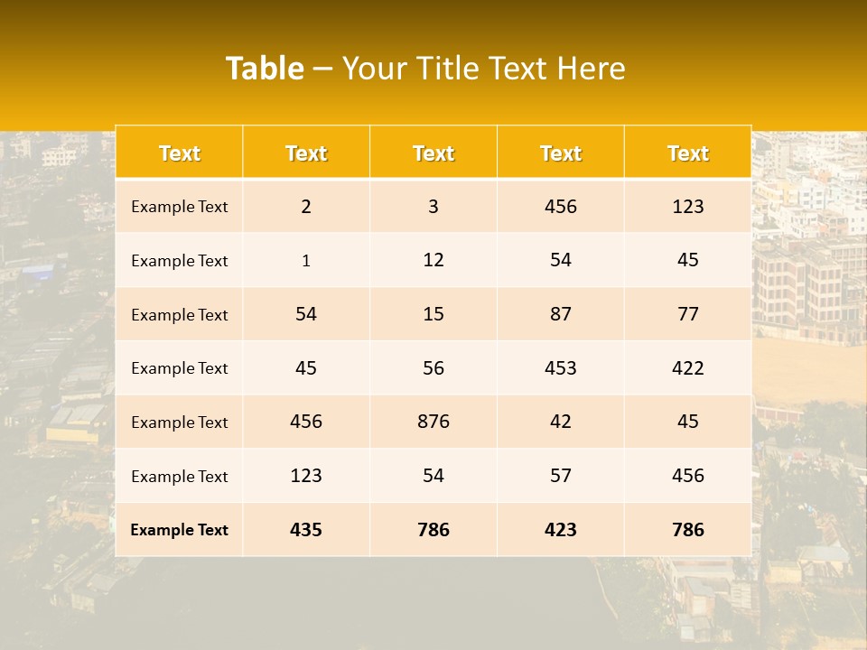 An Aerial View Of A City With Lots Of Buildings PowerPoint Template