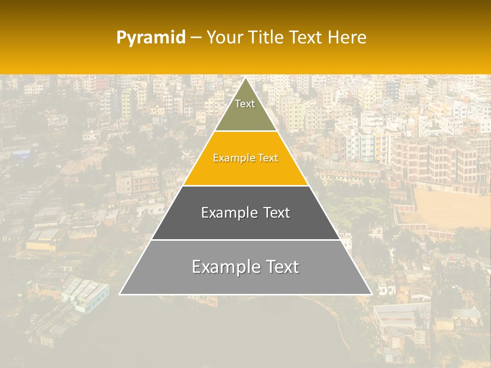 An Aerial View Of A City With Lots Of Buildings PowerPoint Template