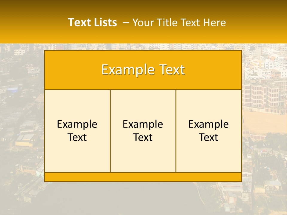 An Aerial View Of A City With Lots Of Buildings PowerPoint Template