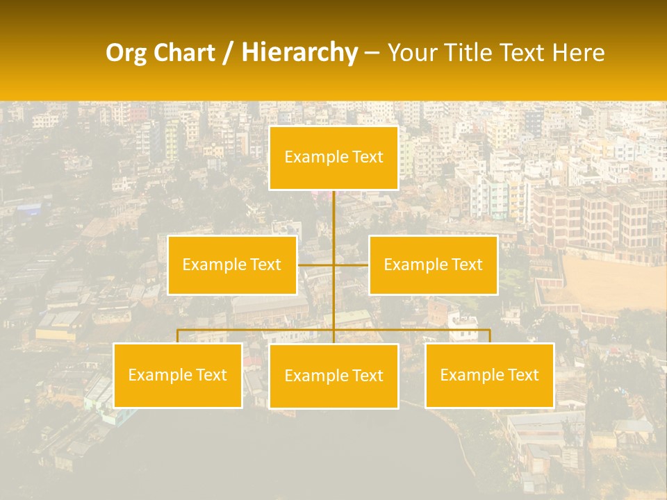 An Aerial View Of A City With Lots Of Buildings PowerPoint Template