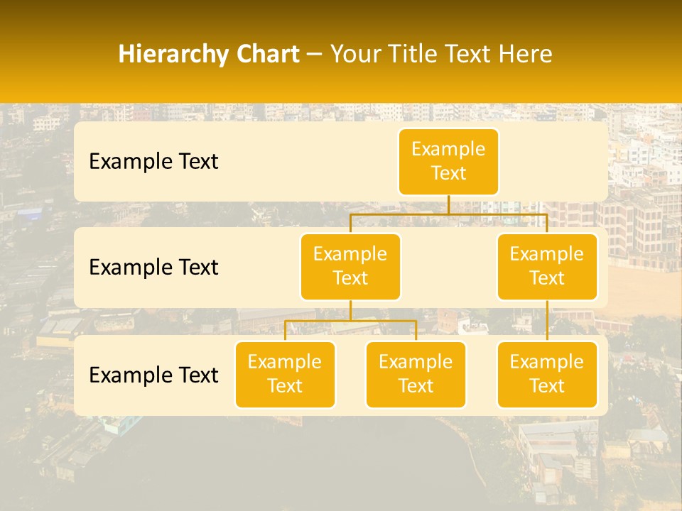 An Aerial View Of A City With Lots Of Buildings PowerPoint Template