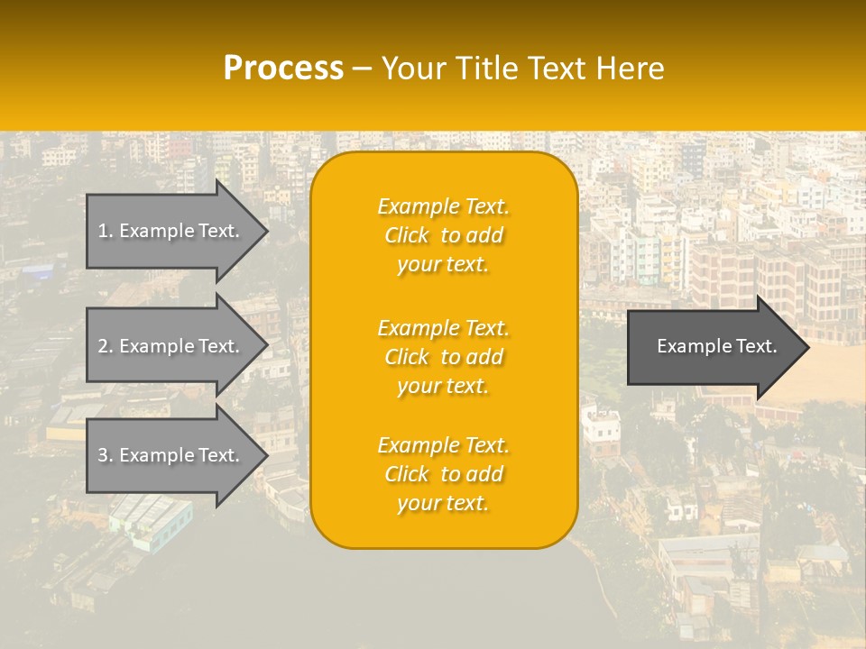 An Aerial View Of A City With Lots Of Buildings PowerPoint Template
