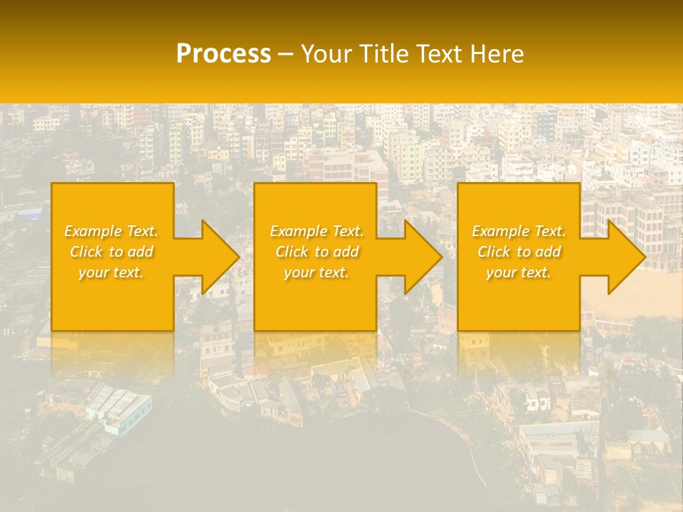 An Aerial View Of A City With Lots Of Buildings PowerPoint Template