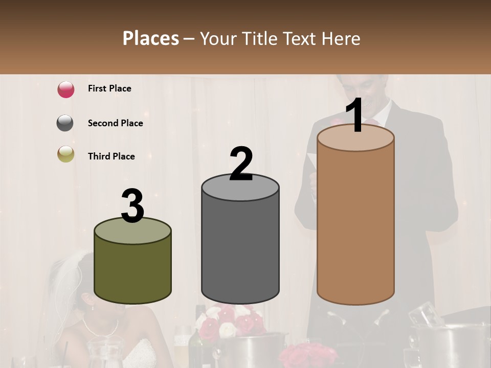 A Man In A Tuxedo Reading A Piece Of Paper PowerPoint Template