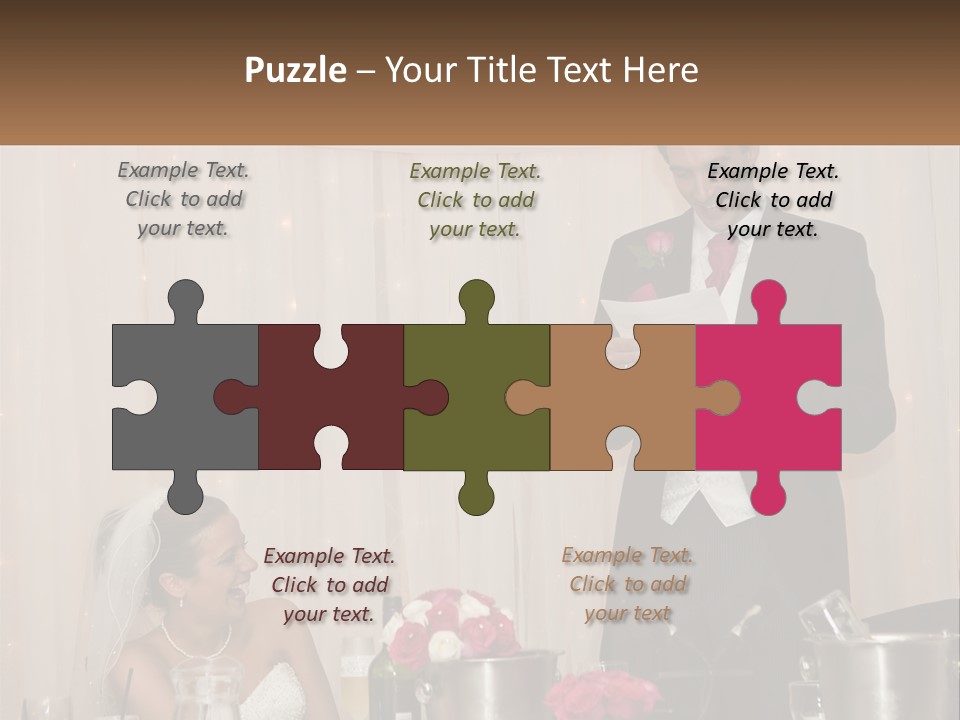 A Man In A Tuxedo Reading A Piece Of Paper PowerPoint Template