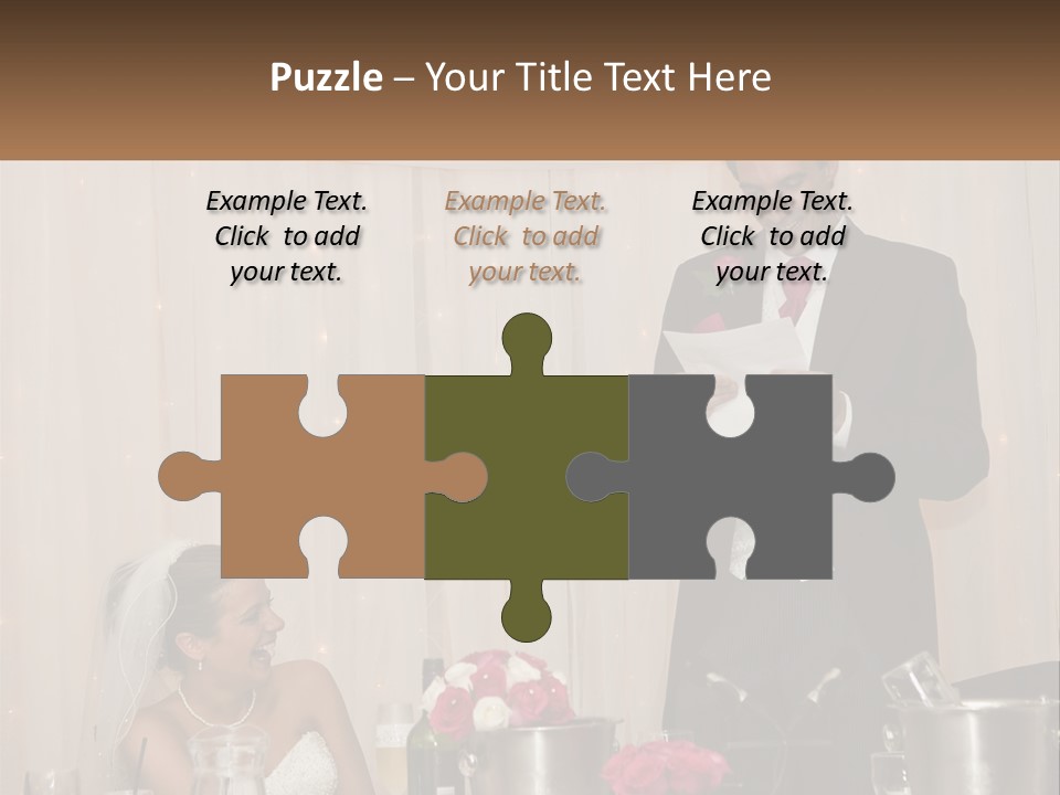 A Man In A Tuxedo Reading A Piece Of Paper PowerPoint Template