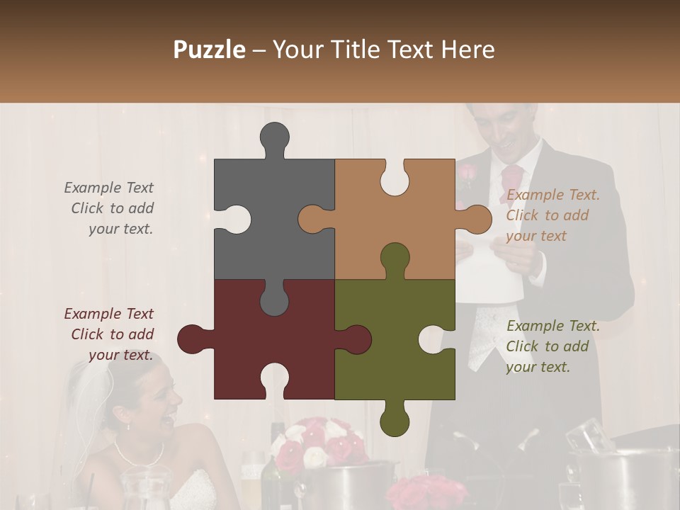 A Man In A Tuxedo Reading A Piece Of Paper PowerPoint Template