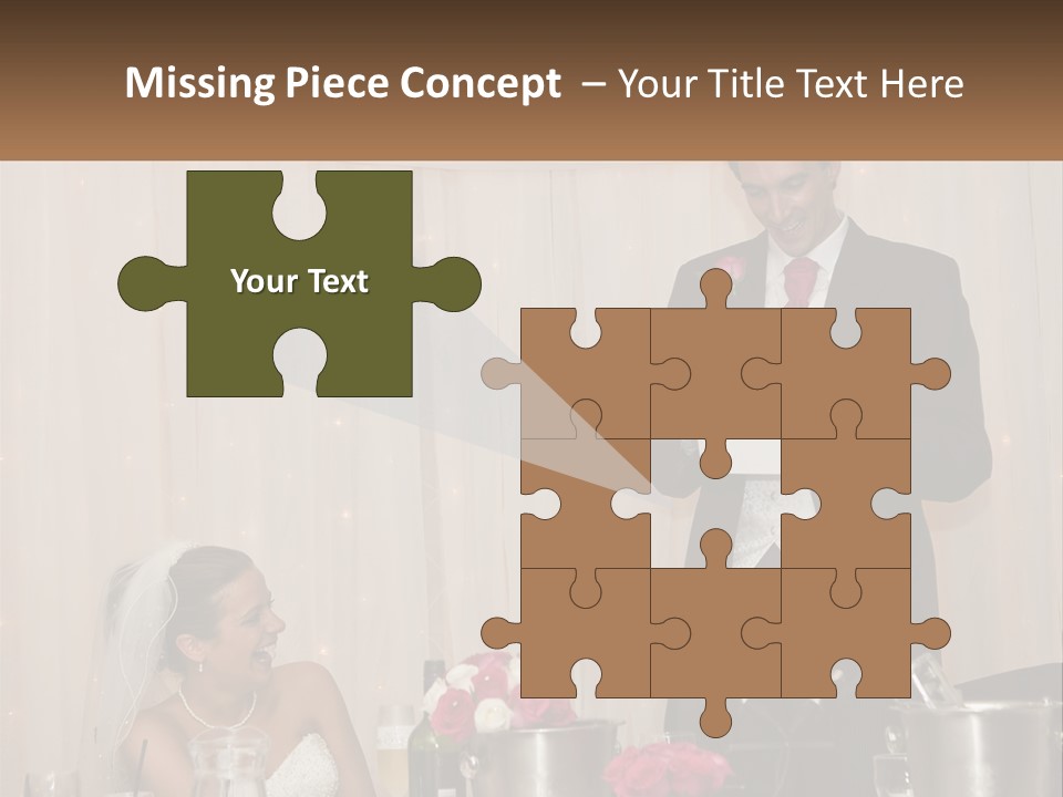 A Man In A Tuxedo Reading A Piece Of Paper PowerPoint Template