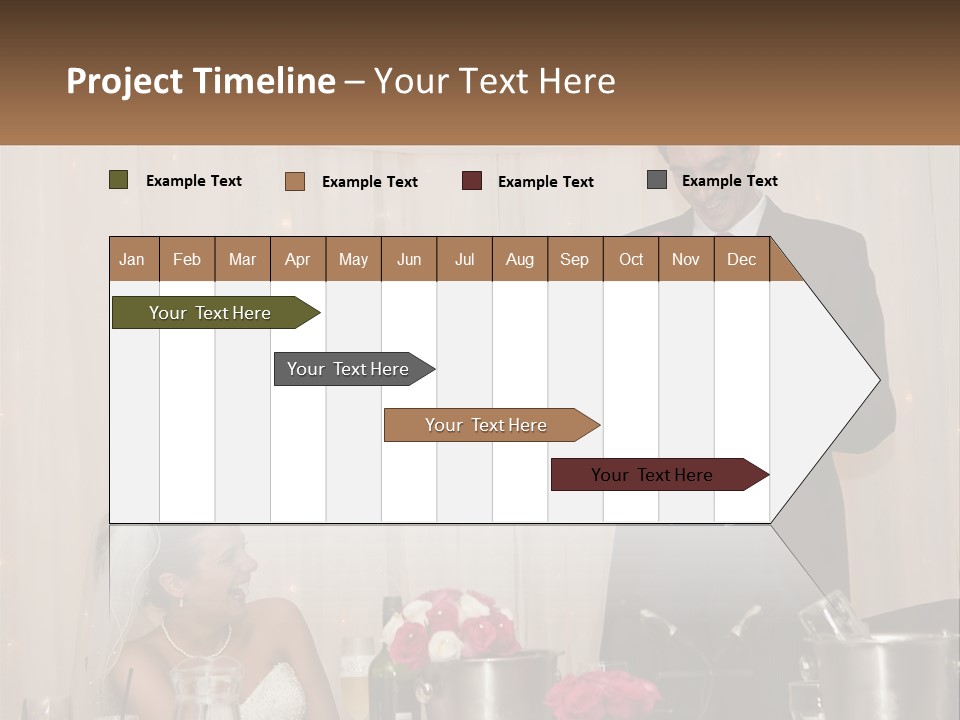 A Man In A Tuxedo Reading A Piece Of Paper PowerPoint Template