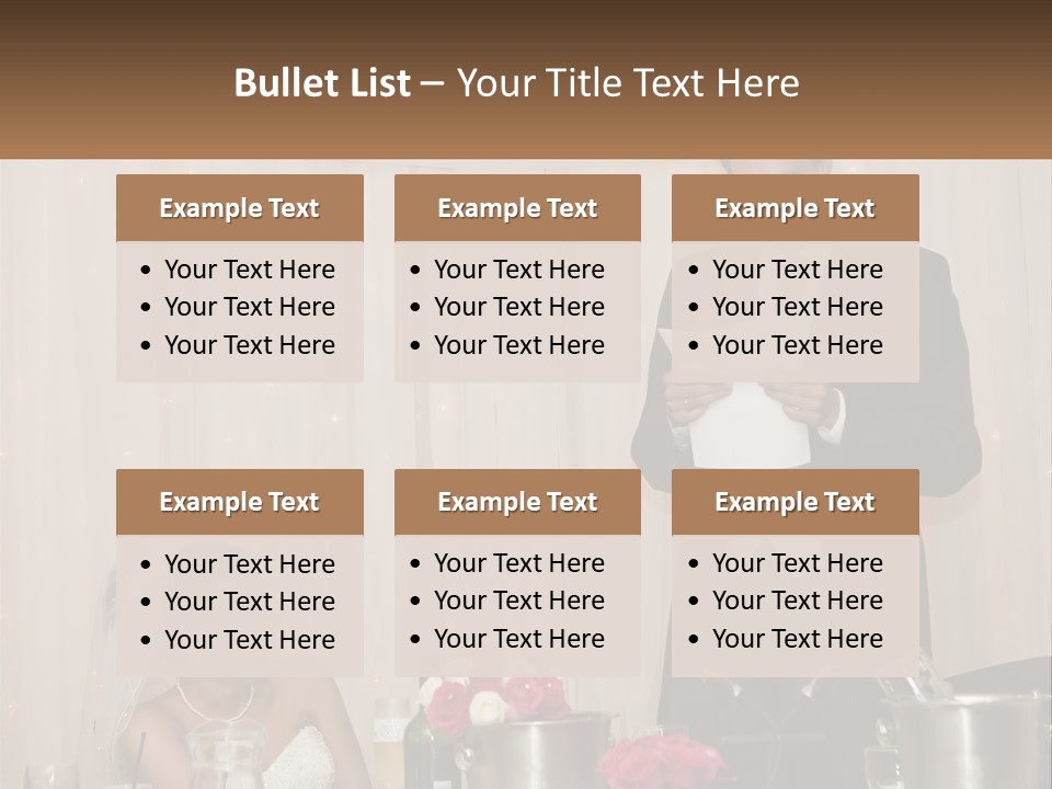 A Man In A Tuxedo Reading A Piece Of Paper PowerPoint Template