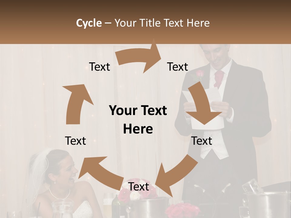 A Man In A Tuxedo Reading A Piece Of Paper PowerPoint Template